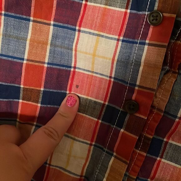 Cat and jack plaid button up shirt - Picture 3 of 4